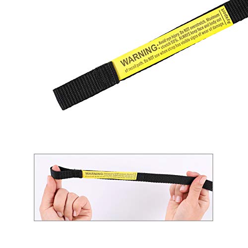 Ayaport Correias de bagagem de motocicleta pacote ajustável alças elásticas 30,5 cm - 106 cm preto/r