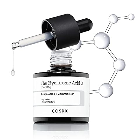 COSRX Pure Sodium serum kwasu hialuronowego 3%, czyste serum hialuronowe w wysokiej dawce – z czystym kwasem hialuronowym i ceramidami, przeciw starzeniu się i zmarszczkom, pielęgnacja nawilżająca, do