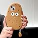 wifantien 3D Potato Case,Cartoon Cute Kawaii Character Funny Potato Man with Pendant Kids Teens Girls Women Shockproof Soft Silicone Case for iPhone 13/iPhone 14/iPhone 15 6.1 inch
