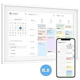 Digital Calendar 15.6 inch Smart Calendar Wall Touch Screen for Family Schedules, Chore Chart, Meal Planner, Picture Frame, Stand & Wall Mount, Full HD Interactive Display