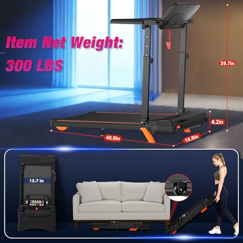 Motorized Folding Treadmill with Incline