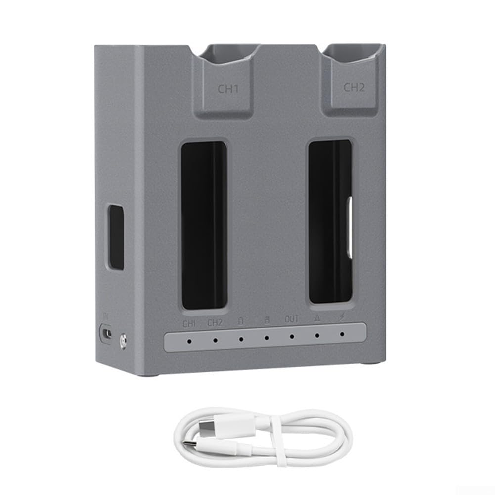 Cargador avanzado de doble canal compatible con Dji para Mavic 4 Pro para paquetes de baterías que proporciona carga prioritaria inteligente y entrega rápida de energía Pd de 100 W en un factor