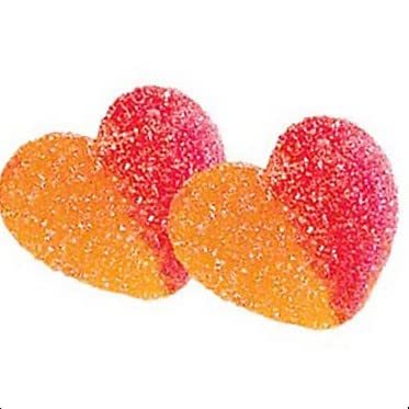 Miniatura 3 de SweetGlob Valentine Hearts Lovely Gummy Candy (corazones de triple capa surtidos, 2 libras)