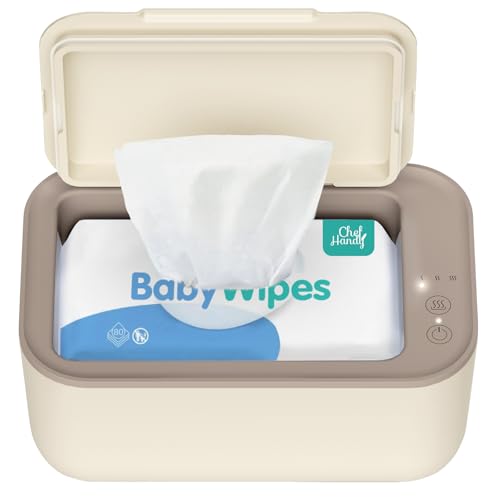 CHEFHANDY Baby Wipe Warmer and Baby Wet Wipes Dispenser, Smart Precise Temperature Control Large Capacity Evenly Overall Heating Silence, Wipes Warmer for Babies Portable Wipe Warmer, Yellow