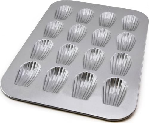 USA Pan Bakeware Nonstick Madeleine Pan, 16 Well