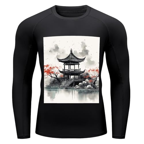 Camiseta de Lycra para Hombre con Protección Solar UPF 50+ Manga Larga para Surf y Nado miniatura 5