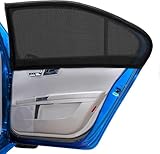 Sonnenschutz Auto Baby,Universal Sonnenblende Auto Netz,für Seitenfenster Meshmaterial Schützt Mitfahrer, Kinder & Haustiere, Universal für 95% Fahrzeuge(2 Stück XL)