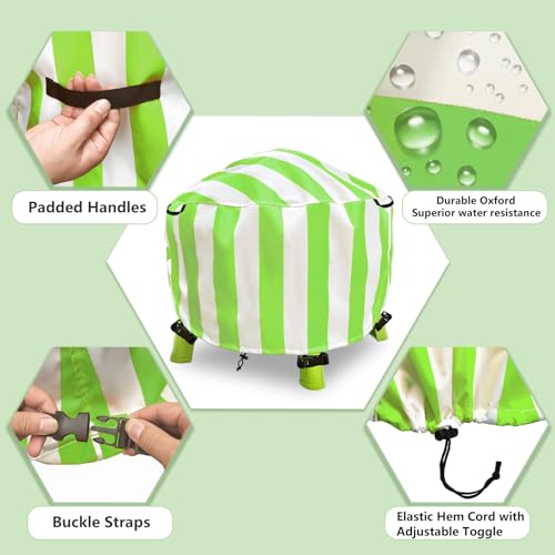 Image of Water Table Cover Spiralin' Seas Waterpark Outdoor Sand Water Play Table Cover 34X34X18 inch-(Cover only)-Green