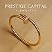 Nail Cuff Bracelet for Women & Men Elegant CZ-Studded Open Design, Stylish Gold Jewelry Gift for Fashionable and Elegant Women and Men (Gold)