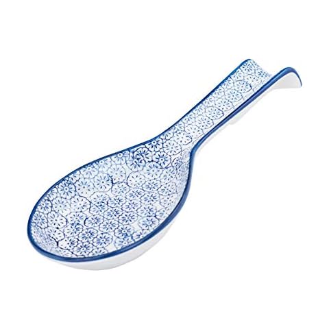 Nicola Spring Hand-Printed Porcelain Spoon Rest Cover
