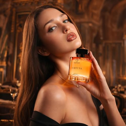 Image of KENAZ Fortuna Long Lasting Perfume For Men & Women 100ML | Dubai Crafted | Floral Fruity With Orange Blossom & Patchouli | Unisex Parfum | 20% Fragrance Oil