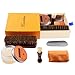 MAXIMILIAN Professional Neutral Shoe Polish & Shine Kit, Horsehair Shoe Brushes/Shoe Polish Applicator Brush/Neutral Shoe Polish(80ML)/Shoehorn/Buffing Shining Cloth for Compact Shoe Cleaning Kit