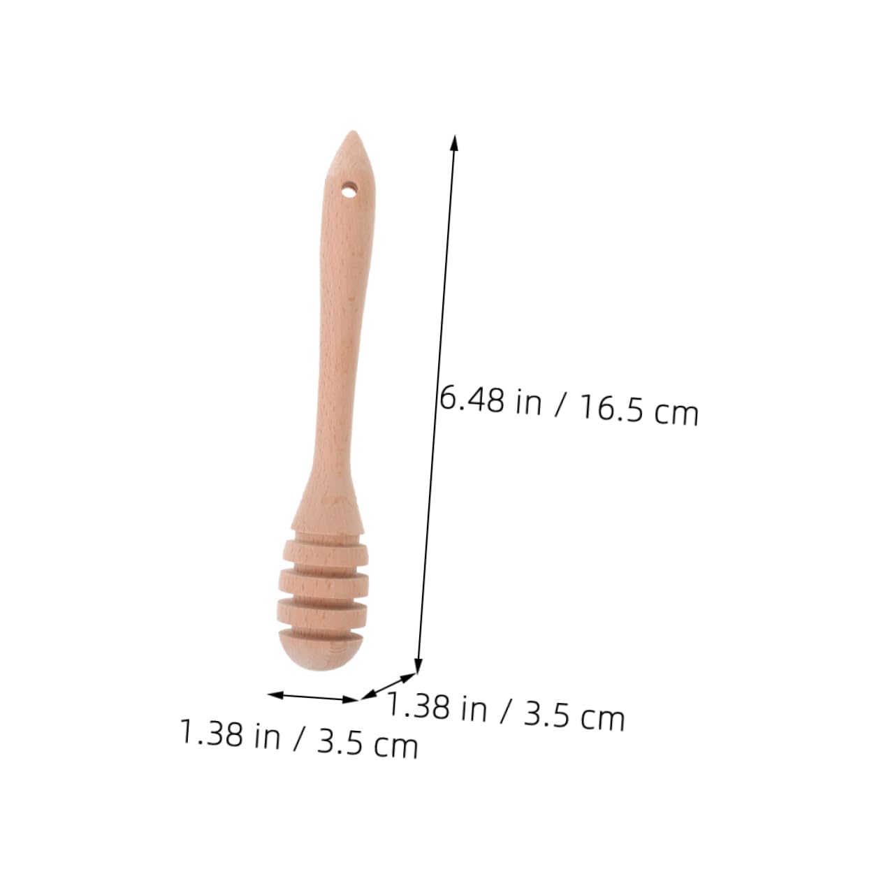 OFFSCH Wood 2pcs Honey Stirrer for Tea Fruits Jam Stirrer Honey Stir Bar Home Honey Rod