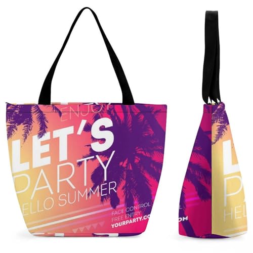 Sac à main pour femme été : sac de shopping pour voyage grand format