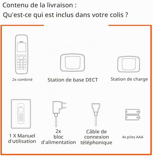 Téléphone sans fil GIGASET E290 Duo Couleur 2 Combinés Utilisation Générale - vue 9