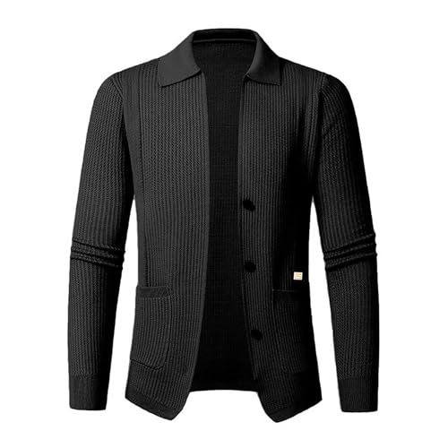 Rebecas con botones y bolsillos para hombre chaqueta de abrigo contra el frio