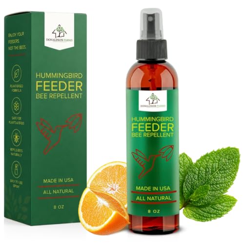 Donaldson Farms Hummingbird Feeder Bee Repellent Spray for Feeders, 8oz