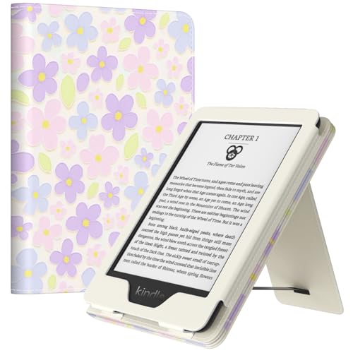 Image of MoKo Case for All-New 6 inch Kindle(11th Generation, 2024 /2022 Release) /(10th Gen,2019) /Kindle(8th Gen, 2016), Ultra Lightweight PU Shell Cover with Auto Wake /Sleep for Kindle 2024, Glorious Bloom