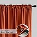 MIULEE Burnt Orange Privacy Sheer Curtains That Let Light in 84 Inches Long Non-See-Through Semi Sheer Curtains Light Filtering Window Drapes for Living Room Bedroom 2 Panels Set Terracotta