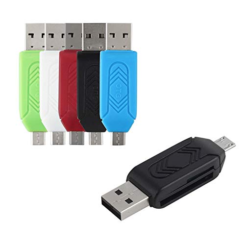 Leitor de cartão universal ABS 55 x 16 x 10 mm (C x L x A) leitor de cartão de celular e PC micro US