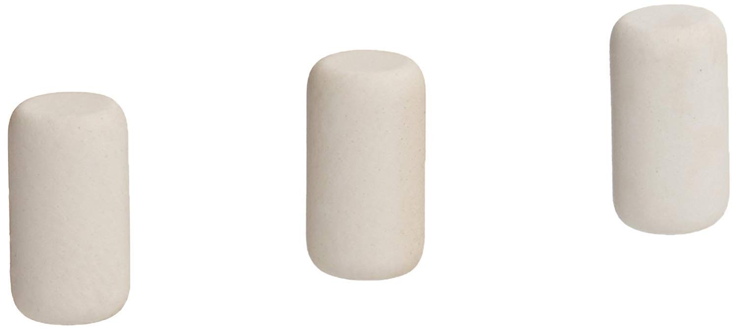 筆記具 Scuffed Eraser Chalk & Whiteboard Eraser, Premium, 6 Black & White Felt