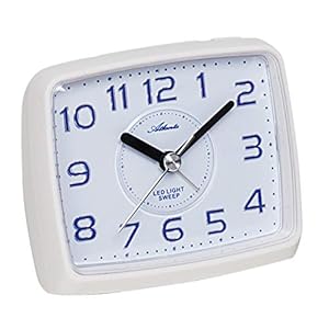 Atlanta 1979-0 Quarzwecker Analog Weiß