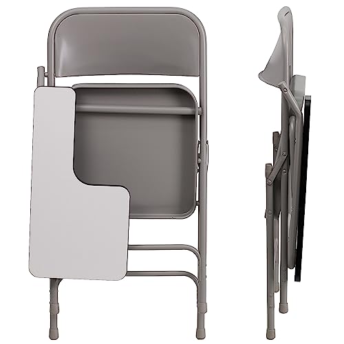 Flash Furniture Rutherford 2 Pack Premium Steel Folding Chair With Right Handed Tablet Arm #TOP4