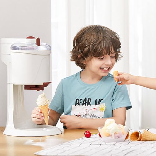 LTdlhFk Eiscreme Maker, Mini Frozen Yogurt Machine Für Kinder, Home DIY Kitchen Automatic Mini Fruit Soft Serve Ice Cream Machine, 1l Kapazität – Bild 3