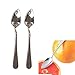 Set of 2 Grapefruit Spoons and 1 Grapefruit Knife, Stainless Steel, Serrated Edges