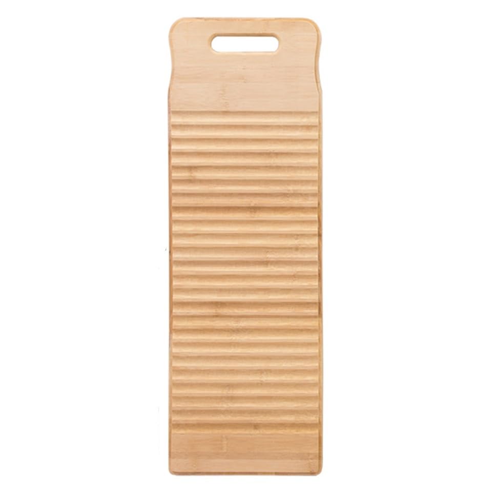 Grande planche à laver en bambou naturel pour laver les vêtements à la main