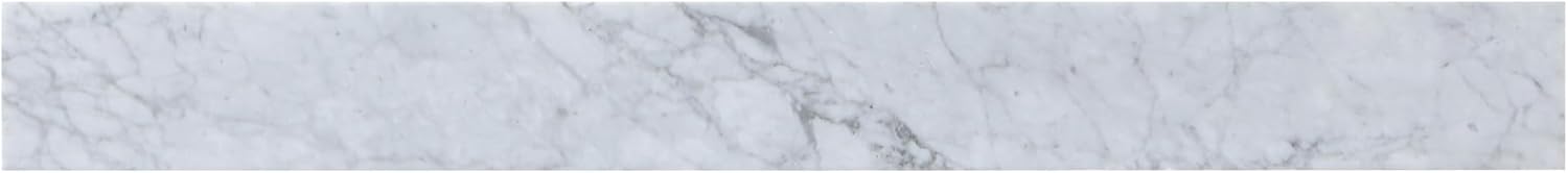 36" Backsplash, Traditional Style, Carrara White