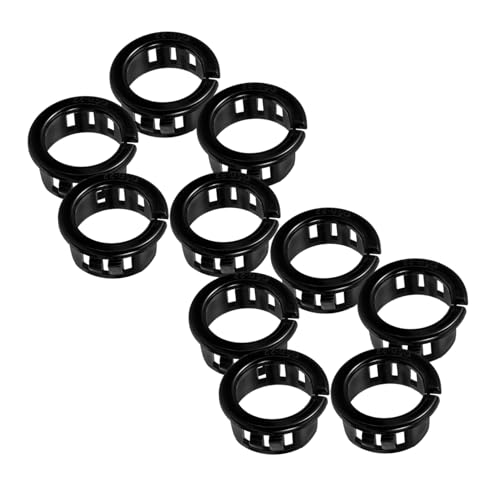 PRETYZOOM Snap in Cable Grommet Protectors 50 Pcs Round Bushing Grommets for Wire Protection Easy Installation Long Lasting Cable Mounting Accessories