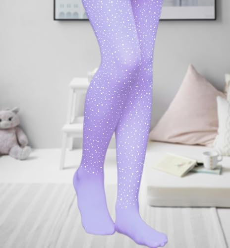 Image of VINICUNCA Girls Sparkle Rhinestone Tights Ultra-Soft Footed Dance Stockings Cospaly Accessories