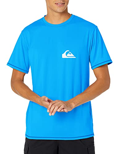 Licra surf Quiksilver evita quemaduras solares camiseta manga corta azul M