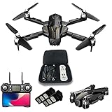 BUBIDU Drone 30Mins Flight, GPS Drone con cámara para Adultos 4K UHD FPV, GPS RC Quadcopter con Motores sin escobillas,...