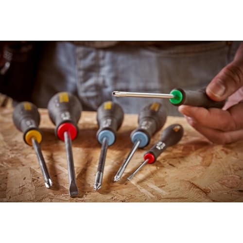 STANLEY 0-65-396 Tamper Tournevis Tt20 100 Mm - Gamme FATMAX - Fabriqués En France - Lame En Acier - Sablage De L'Empreinte - Poignée Soft Grip - Liaison Quasi Incassable - Finition Anticorrosion