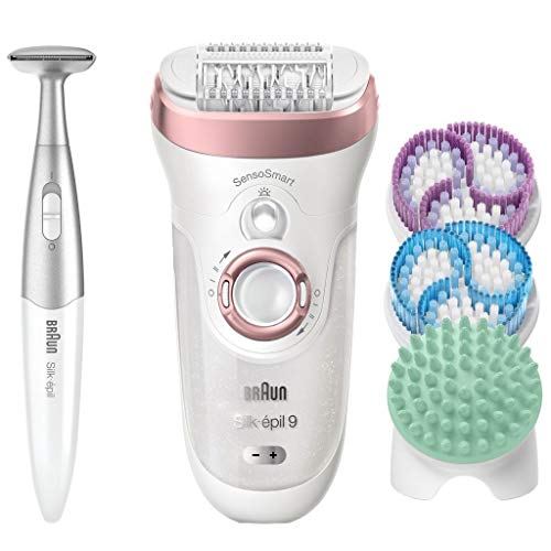 Braun SE9-977 Sill Epil 9 Epileerapparaat + Accessoires Wit/Roze