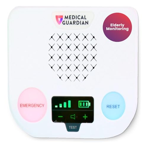 Medical Guardian at-Home Medical Emergency Alert System with Cellular Coverage - CALL TO ACTIVATE - 24/7 Monitoring Medical Alert Necklace for Seniors - Comprehensive Elderly Monitoring (1 Month Free)