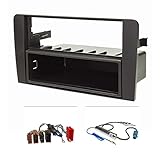 audi a3 8p 2 din radio tomzz Radioblenden Set ermöglicht den Austausch des originalen Werksradios gegen hochwertigere Headunits gängiger Marken / Setinhalt: Radioblende, MINI-ISO Aktivsystemadapter auf ISO, Fakra-Antennenadapter mit Phantomeinspeisung DIN Anschluß