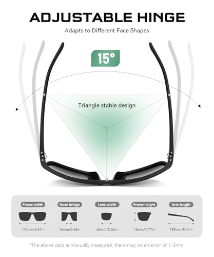Miniatura 4 de Perfectmiaoxuan Gafas De Sol Polarizadas Para Hombres Y Mujeres