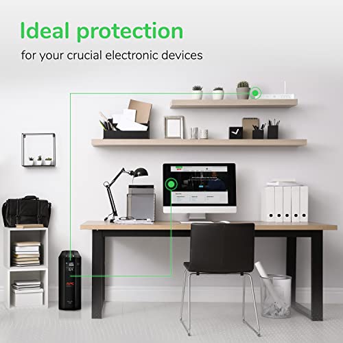 APC BX1500M UPS Battery Backup & Surge Protector for Computers, Electronics - image 5