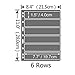MUDOR Stamp Pages for Stamp Album Binder, 10 Sheet (20 Page) 6 Rows Pages for Stamp Collectors, Professional Pack (6 Rows)