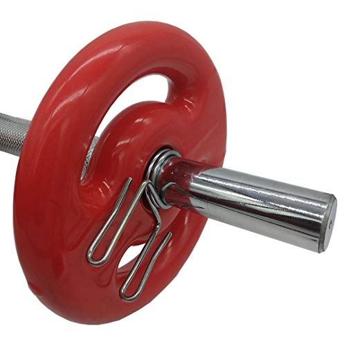 PAR DE PRESILHA ESPIRAL P/BARRA DE MUSCULAÇÃO 27mm