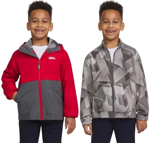 Image of Eddie Bauer Youth Lone Peak 3 in 1 Jacket (US, Alpha, Medium, Regular, Iron Gate)