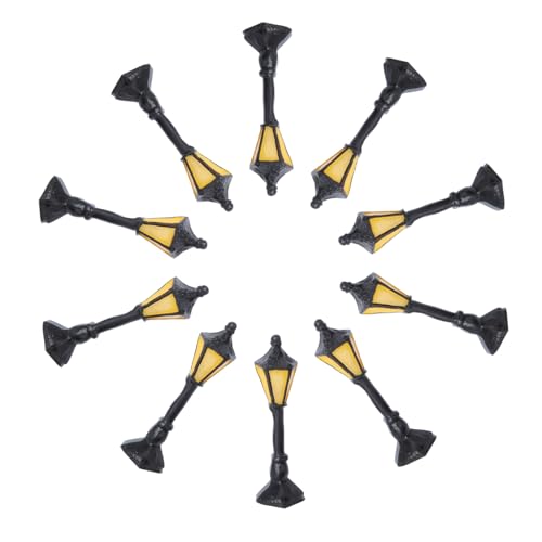 Gadpiparty 10Pcs Decorative Garden Light Model Architectural for Sand Table Ornament for Themed Park Shelf Decor Living Bedroom and Office Spaces