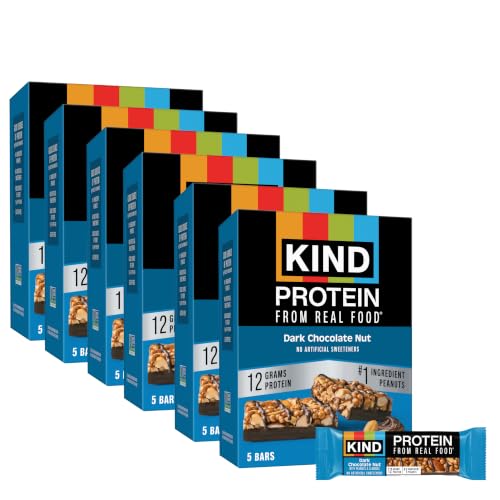 KIND Protein Bars, Dark Chocolate Nut, Gluten Free, Healthy Snacks,