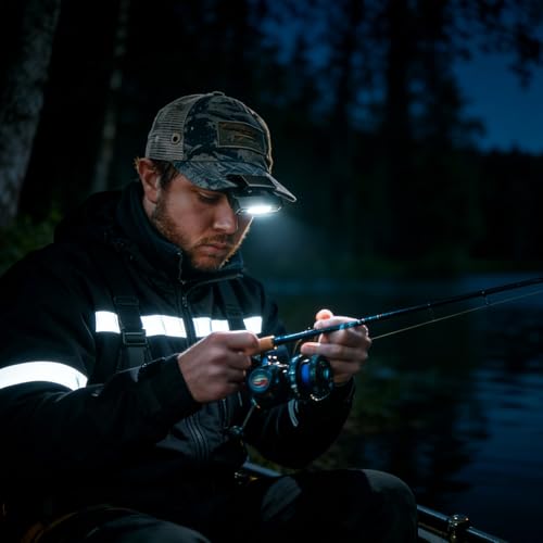 Luz con clip para gorra recargable USB linterna frontal LED resistente para casco 2