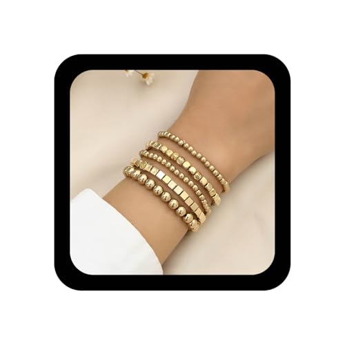 Bracelet perles dorées pour illuminer vos tenues d'été et soirées