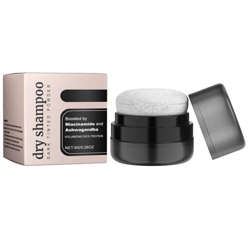 Mnozreo Polvo Voluminizador Cabello,Champú Seco en Polvo para Mujeres y Hombres,Champú Seco Qil para Controlar Efectivamente el Cabello,Polvo Voluminizador para el Cabello,8G