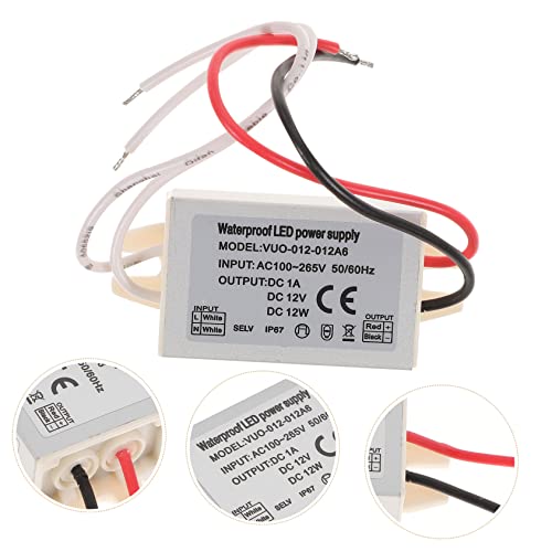 DOITOOL 5 Unidades Motorista De Led Adaptador 12v Cc Plugue Led Conversor De 120 Volts Para 12 Volts